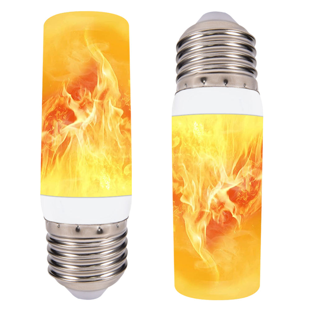 Flickering Light Bulbs,E12/E14 Flame Light Bulbs,3 Modes LED Candelabra Fire Light Bulbs,LED Flame Effect Lights Blubs for Outdoor Home Party Cristmas Decoration