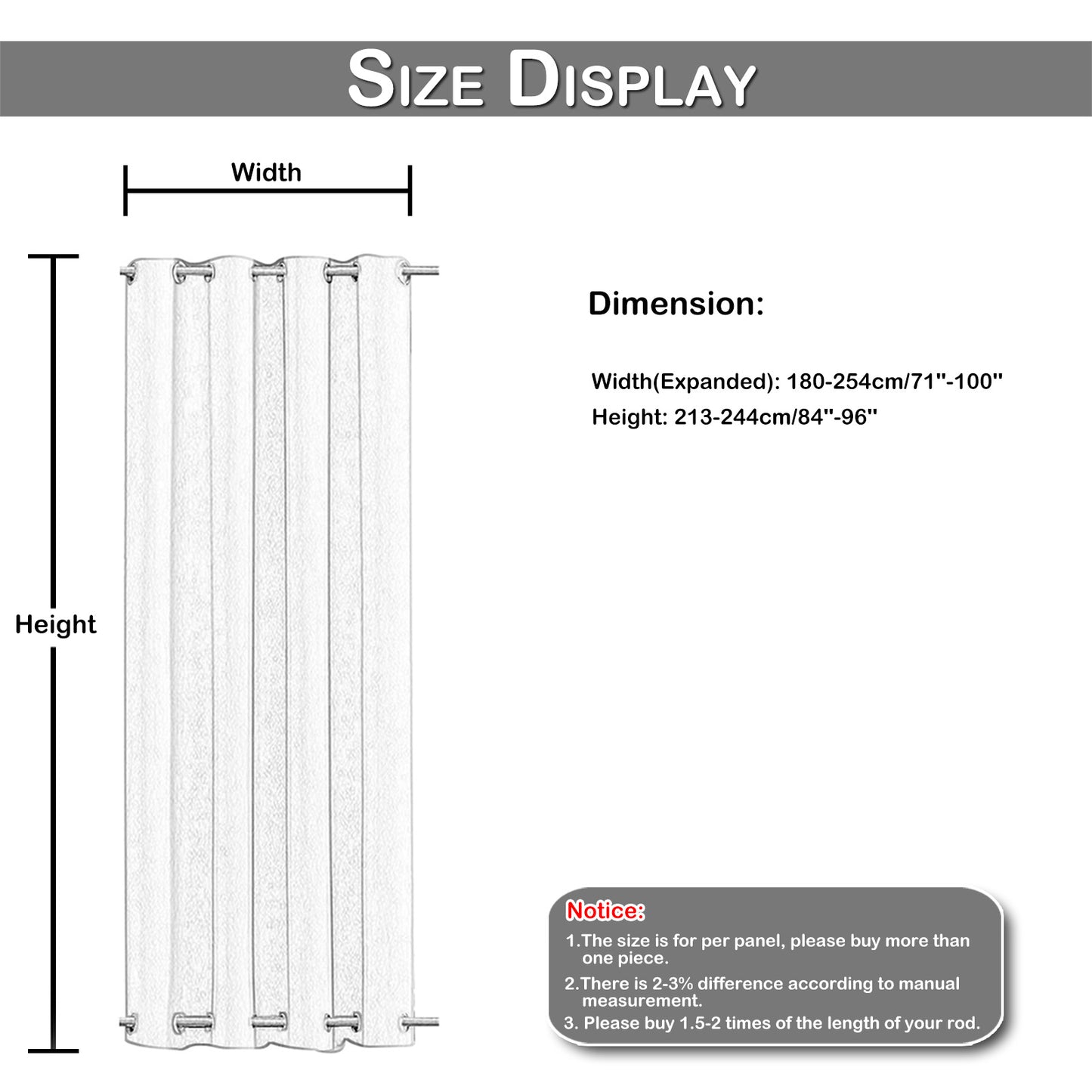 DONGPAI 100"x96" Sheer Outdoor Curtains for Patio Waterproof Grommet Indoor Voile Sheer Curtains for Living Room, Bedroom, Porch, Pergola, Cabana,1Panel,White