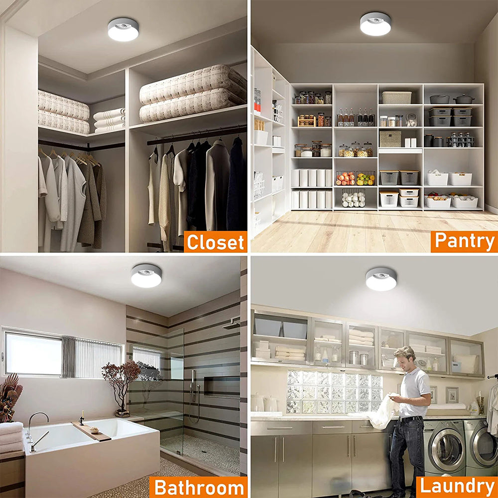 Motion Sensor Ceiling Light Battery Operated Indoor LED Ceiling Lights with Remote for Closet Hallway Pantry Laundry Stairs Garage Bathroom