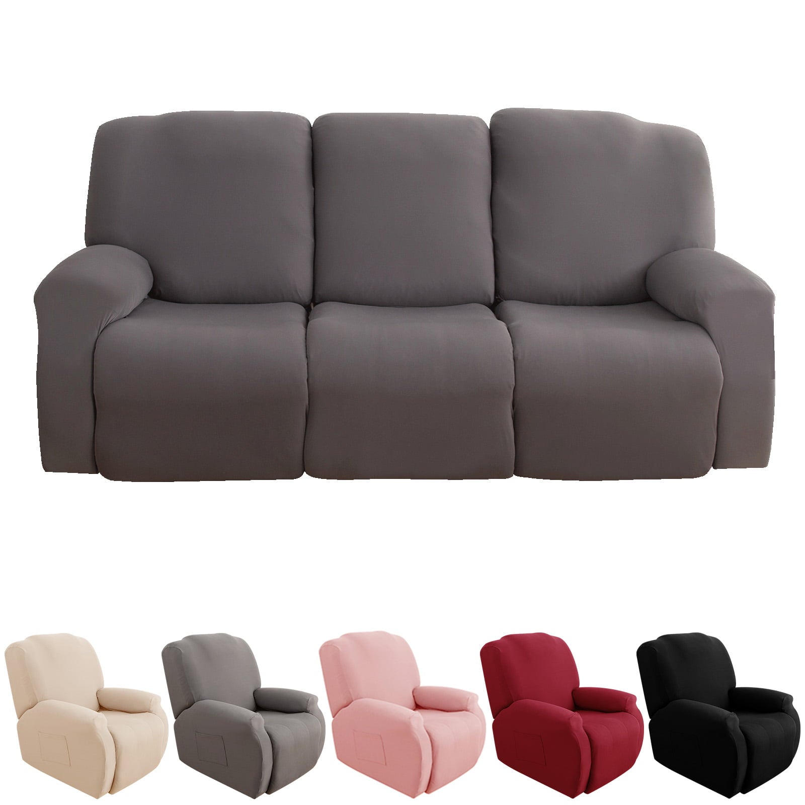 8 piece discount recliner sofa slipcover